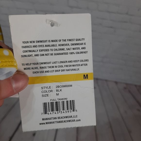 Ocean Avenue Full Tankini Swim Suit Top New Size M - Picture 7 of 7